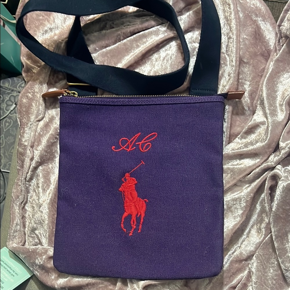 Polo by Ralph Lauren Purple canvas Crossbody Bag